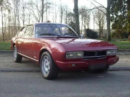 Peugeot 504 Coupé bordeaux, Années 70 · Coupé Pininfarina