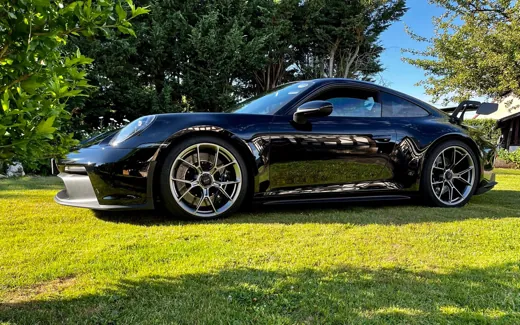 Porsche 911 GT3 noire, Supercar moderne · Noire